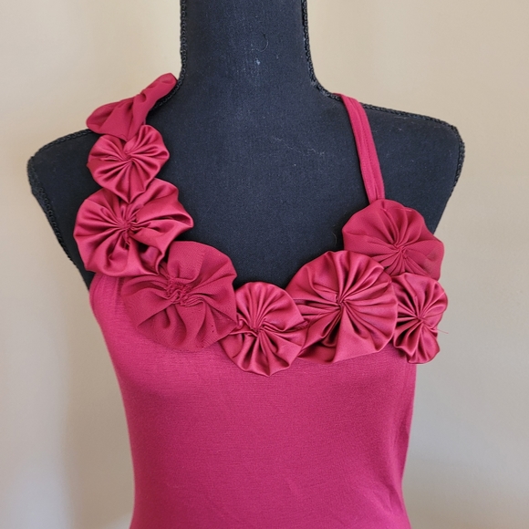 NWOT Deep Red Racerback Tank Top - Picture 8 of 11